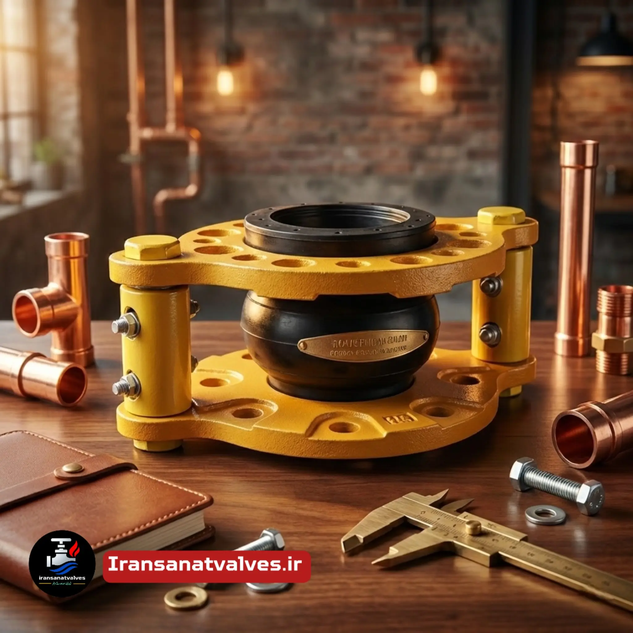 لرزه گیر ارتعاشات صنعتی سایز ۱۲ اینچ - نمای کامل