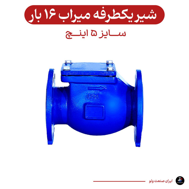 یکطرفه فنری دریچه ای سایز ۵ اینچ میراب